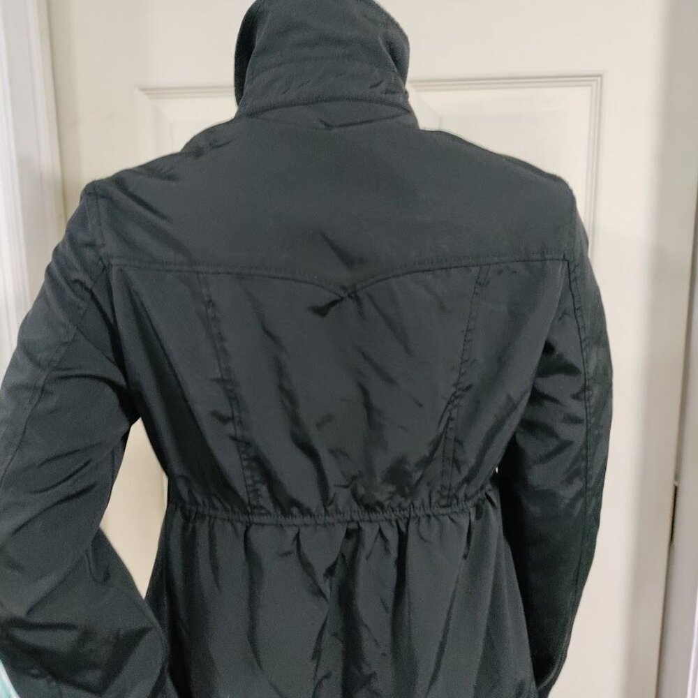 Valentino R.E.D Black Raincoat/Shacket Peplum Whimsy Goth Babydoll 40 S/M - Picture 15 of 15